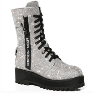🚫SOLD🚫 Dolls Kill 💎Billionaire Bling Boots💎